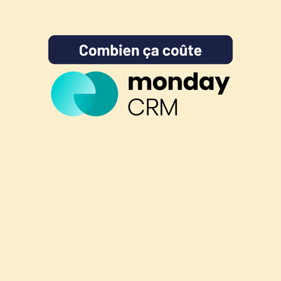 Combien coûte monday Sales CRM en 2025 ?